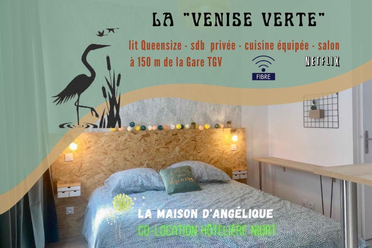 La Maison D'Angelique - Colocation Hoteliere A 150M Gare Tgv- Grande Cuisine Equipee & Salon - Fibre - Netflix Niort Room photo